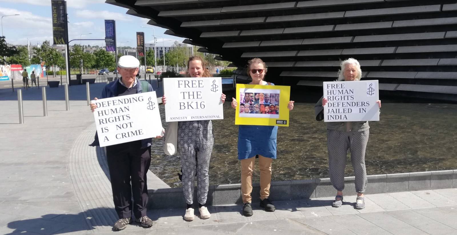 BK16 protest by Amnesty Dundee