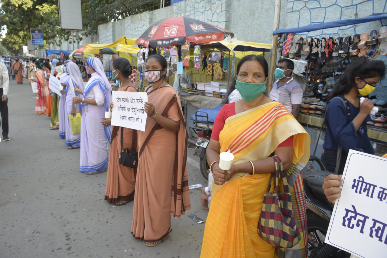 Ranchi Human Chain for Fr.Stan Swamy